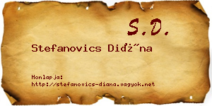 Stefanovics Diána névjegykártya