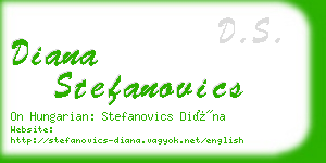 diana stefanovics business card